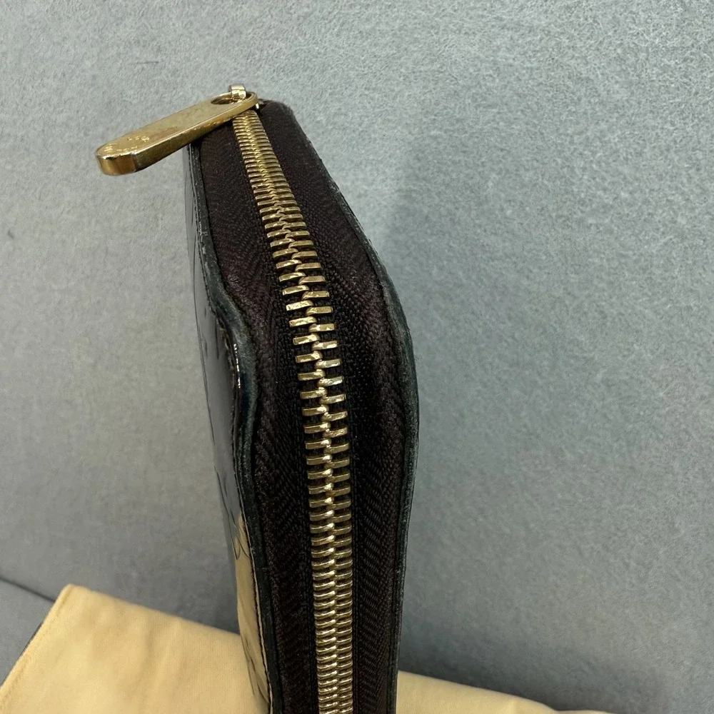 Louis Vuitton Zippy Wallet Monogram Vernis Amarante Purple Patent Box Set EUC - Picture 6 of 16